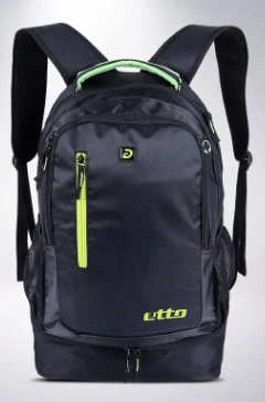 Black small logo Etto, качественный мужской Независимый спортивный рюкзак для хранения обуви, баскетбольная футбольная команда, тренировочная сумка, большая спортивная сумка для фитнеса HAB370 - Цвет: Black small logo