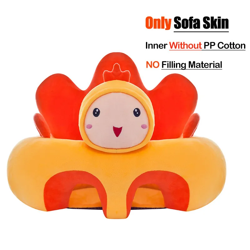 1 Baby Sofa Support Seat Cover Learning To Sit Seat Feeding Chair Cover Kids Sofa Skin for Infant Toddler Nest Puff Without Cotton - Цвет: 1