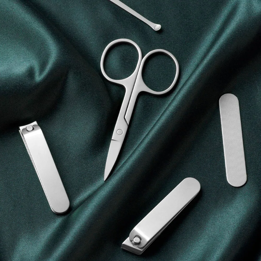 

Xiaomi Mijia Nail Clippers Set Stainless Steel Trimmer Pedicure Care Clippers Earpick Nail File Professional Beauty Trimmer Tool