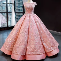 j66941 jancember formal dresses evening gown with pink o neck cap sleeve floor length lace up pattern prom dresses %d9%81%d8%b3%d8%a7%d8%aa%d9%8a%d9%86 %d8%b3%d9%87%d8%b1%d8%a9