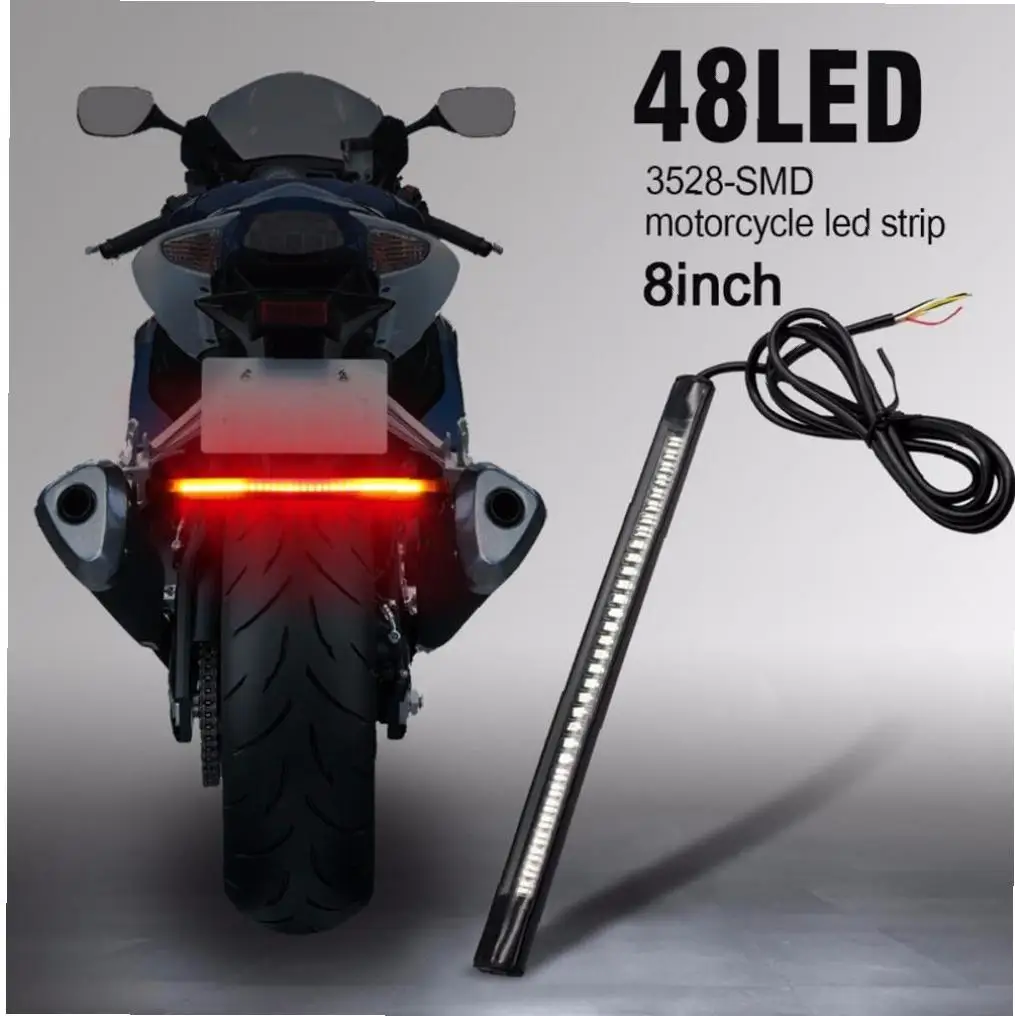 Универсальный Автомобильный задний тормоз для мотоцикла сигнал поворота 48