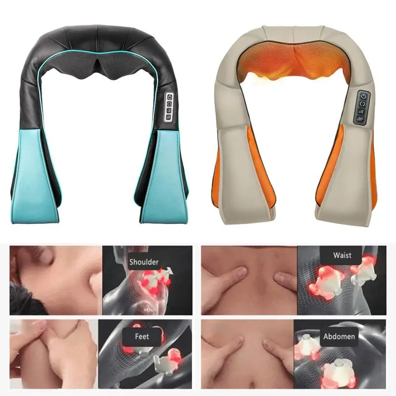 Многофункциональный массажер U образной формы Электрический шиацу для спины шеи