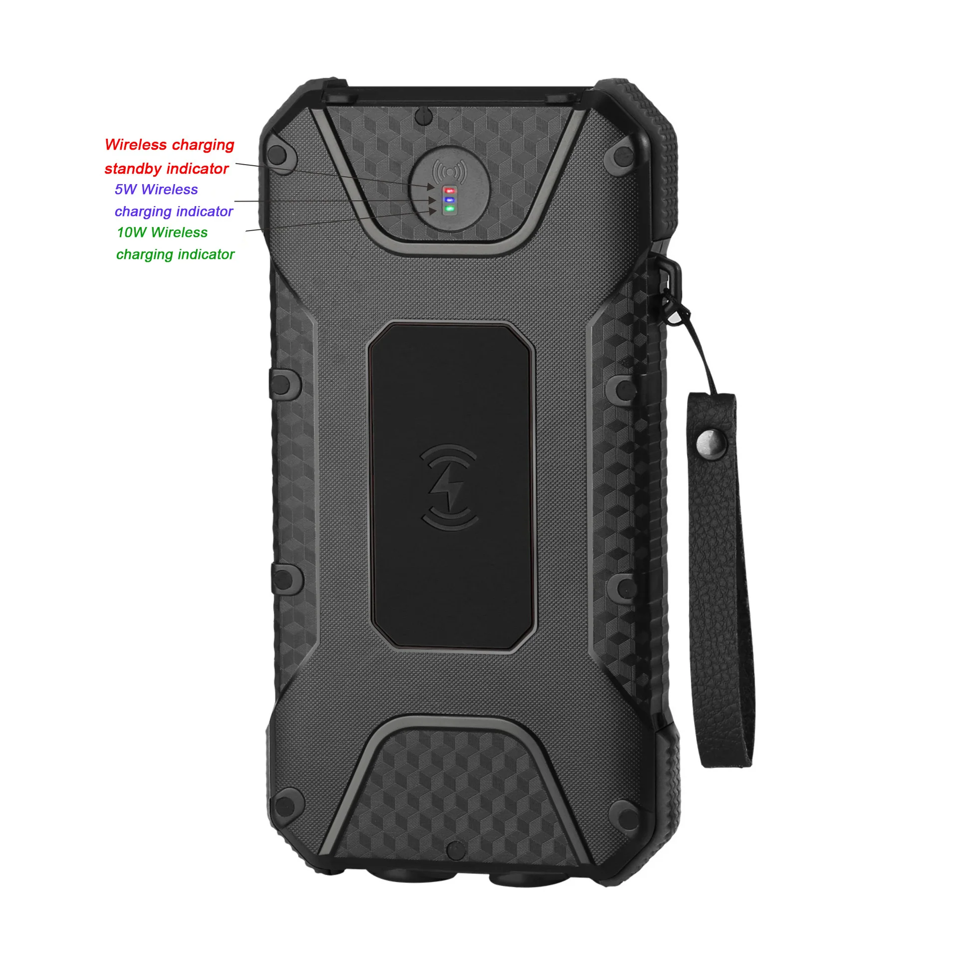 45000mah Wireless Solar Power Bank 4 USB Portable External Charger Fast Charging PoverBank Battery for Iphone Xiaomi | Мобильные