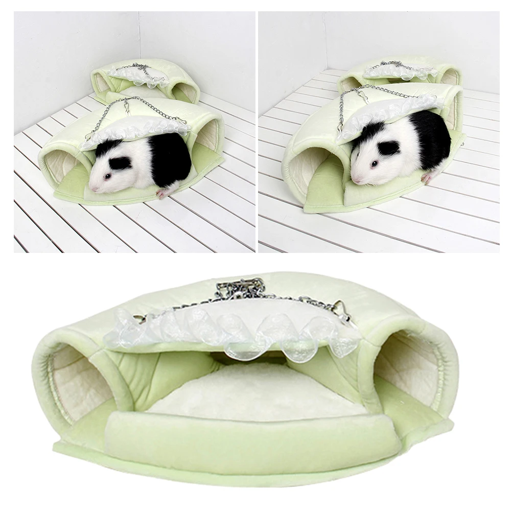 Зимняя плюшевая кровать гамак для питомцев животных подвесная спальная теплый