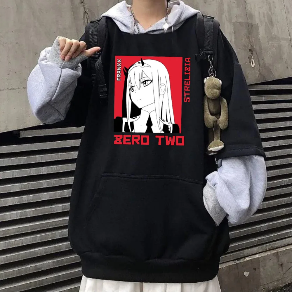 

Japanese Anime Hoodie Zero Two Harajuku Pullovers Streetwear