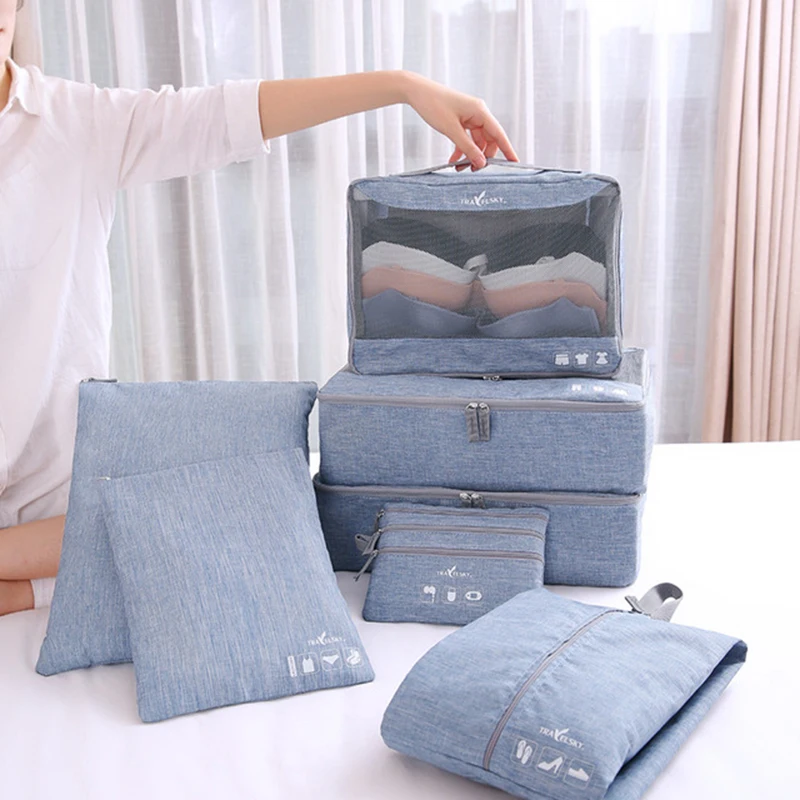 Портативные дорожные сумки чемодан одежда косметический Органайзер упаковка