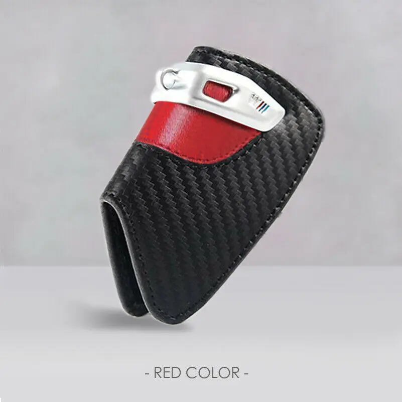 Кожаный чехол для автомобильных ключей из углеродного волокна /// M BMW 2 серии New X5 X6