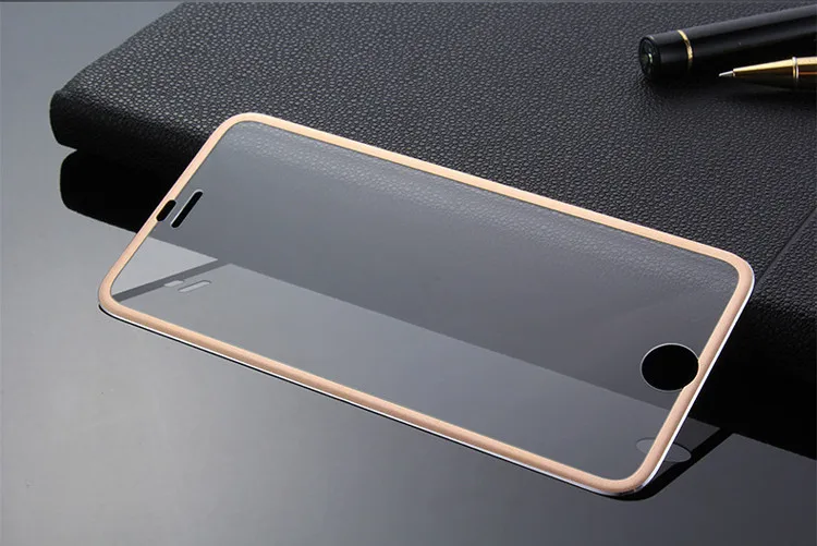 Чехол для iPhone X, 8, 6, 6 S, 7 Plus, 5, 5S, se, 5c, чехол, закаленное стекло, полное покрытие, 3D, изогнутый край, титановая пленка, полное покрытие