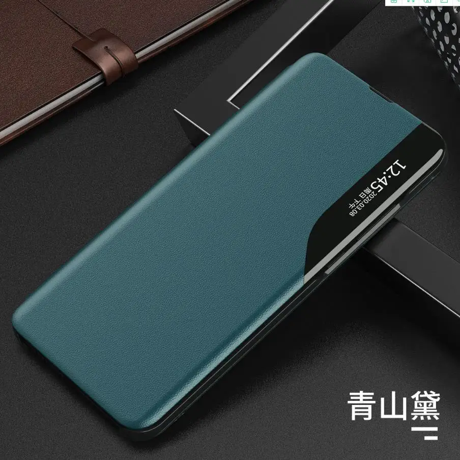 Флип-чехол Smart View для Xiaomi Redmi Note 8 Pro 8T 9A 9C 9S max Leatehr чехол-подставка POCO X3 NFC mi 10 mi10 pro