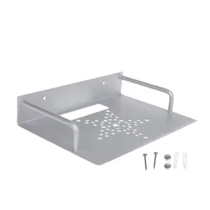 Настенное крепление для хранения ТВ коробка полка для маршрутизатора телеприставка кронштейн держатель Мини ПК DVD плеер стойка алюминиевый однослойный космос