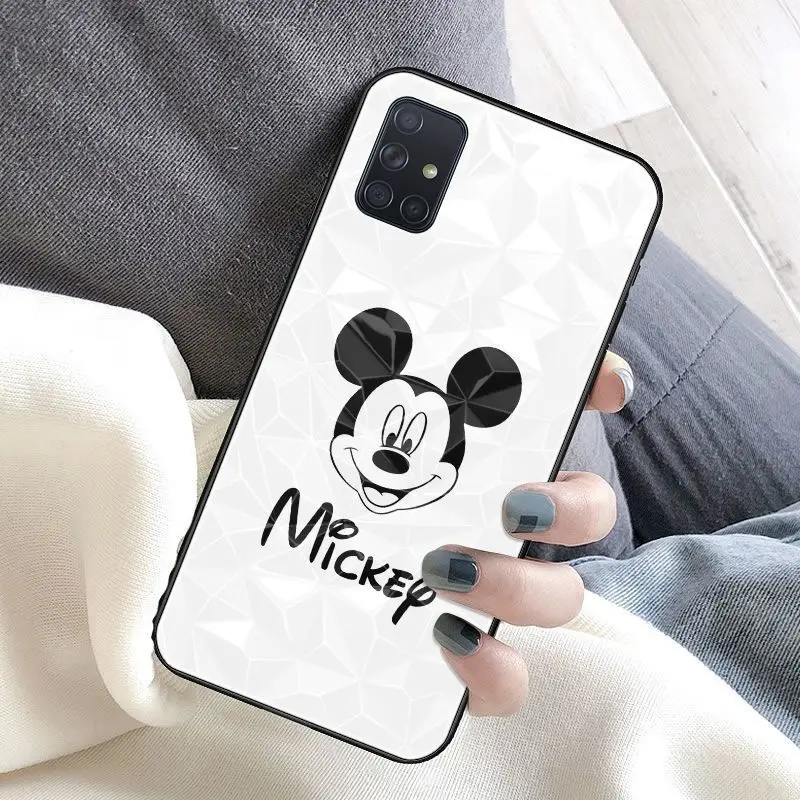 

Disney Mickey Minnie Donald Daisy Case for Samsung Galaxy A51 A71 Phone Cover Acrylic Soft Shell for Samsung A71 A51 Phone Case