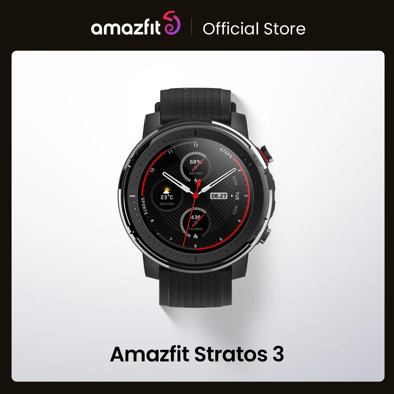  Умные часы Amazfit Stratos 3, GPS, 5 АТМ, музыка, двойной режим, 14 дней, умные часы для Android 