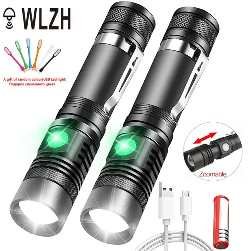 

Drop Shipping Portable Mini XML-T6 L2 V6 Led Flashlight ZOOM Torch Bicycle Light Rechargeable Zooming Tactical Flashlight