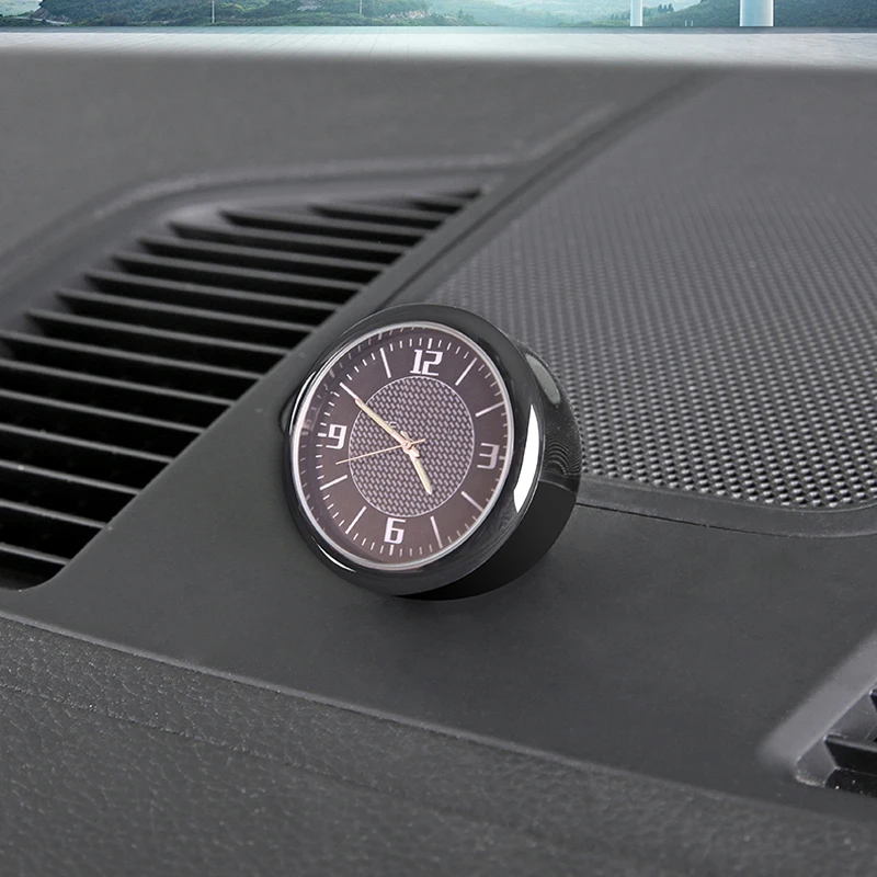 Автомобильные часы светящиеся круглые кварцевые приборная панель воздушный