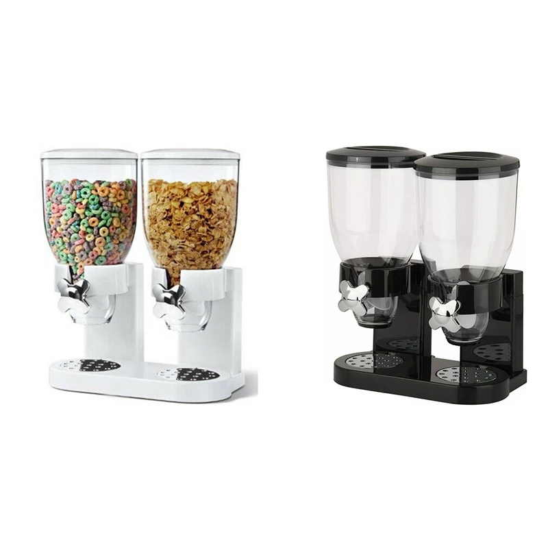 

2 in 1 Double Tower Grain Distributor Candy and Snacks Double Tank Dry Food Storage Distributor
