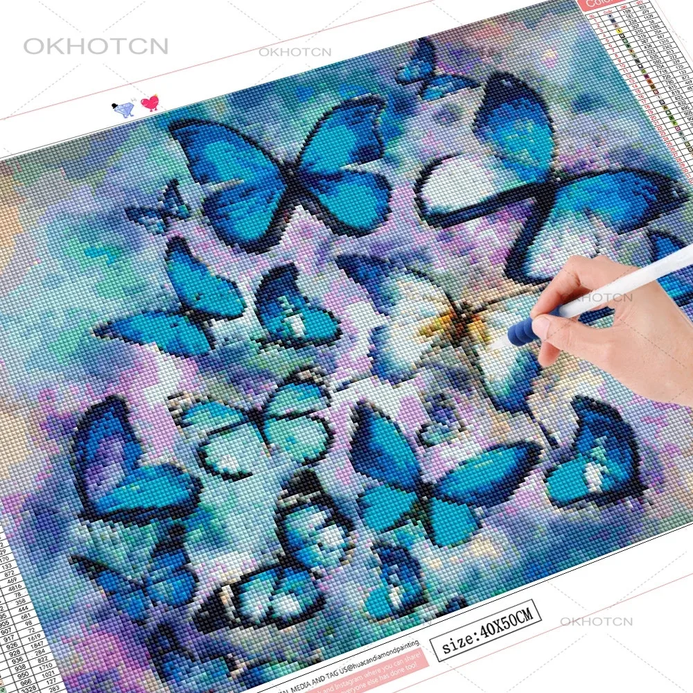 

Abstract Art Butterfly Full Square/round Drill 5D Diy Diamond Embroidery Animals Handicraft Home Decoration Diamond Painting