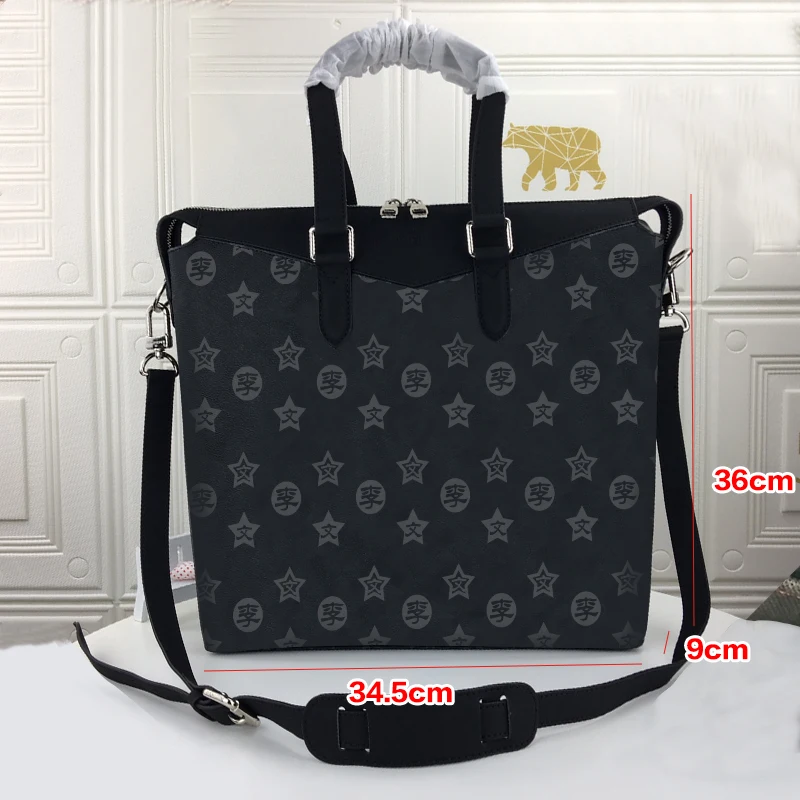 

French vvl 2021 New men's bag, handbag, one-shoulder cross-body bag, hand-carried business real leather bag, cowhide briefcase