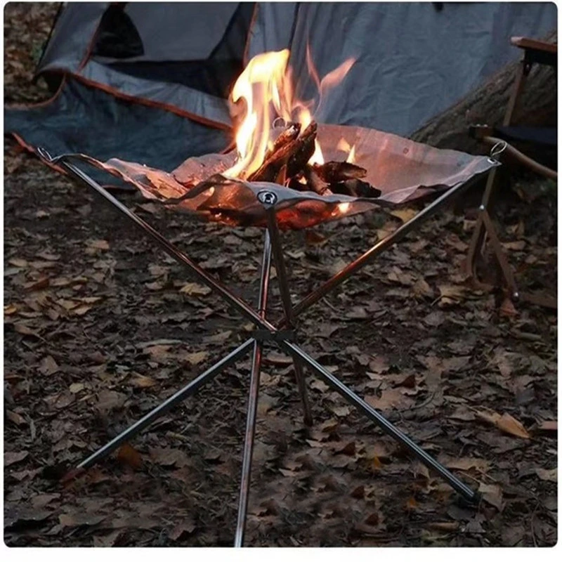 Портативная подставка для пожарной ямы кемпинга дров костра плита из