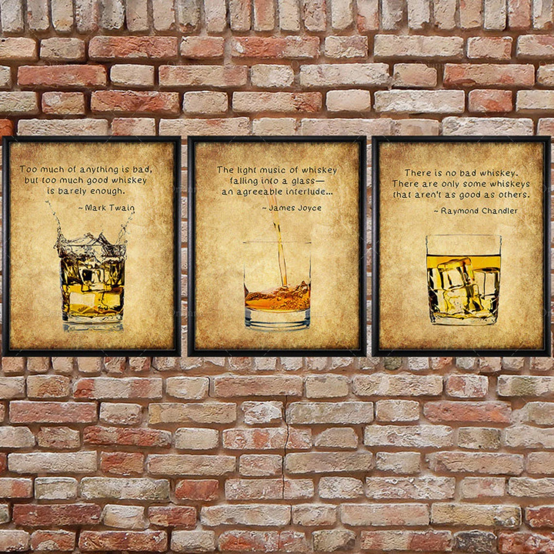 

Рисунок для виски, набор из 3 шт., рисунок меловой доски, рисунок для виски, настенный художественный плакат для виски, художественный плакат ...