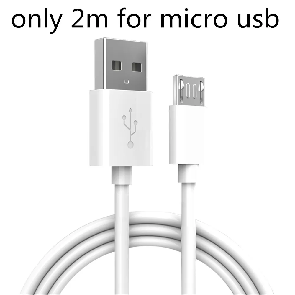 only 2m micro usb 5V 2A универсальное быстрое зарядное устройство USB EU US UK вилка Дорожное настенное зарядное устройство для мобильного телефона адаптер для samsung Xiaomi huawei LG Micro usb - Тип штекера: only 2m micro usb