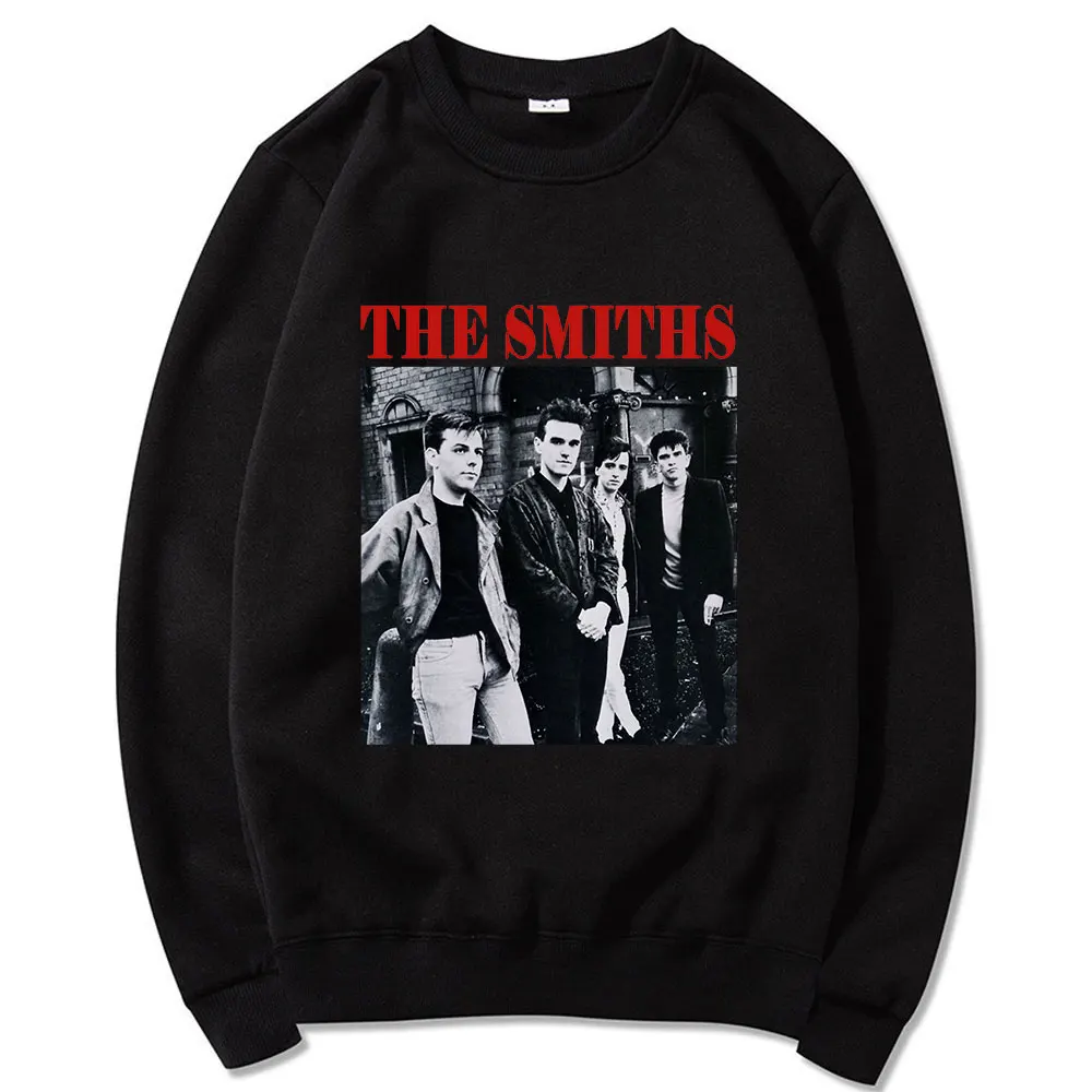 

The Smiths Европейский стиль ретро Классический Забавный принт Зимний толстый пуловер с длинными рукавами Свободный Мужской свитшот в стиле хи...