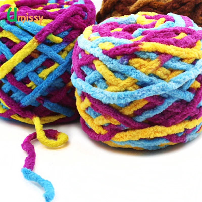4 шт. разноцветная толстая пряжа для вязания красивой шляпы шарфа свитера обуви