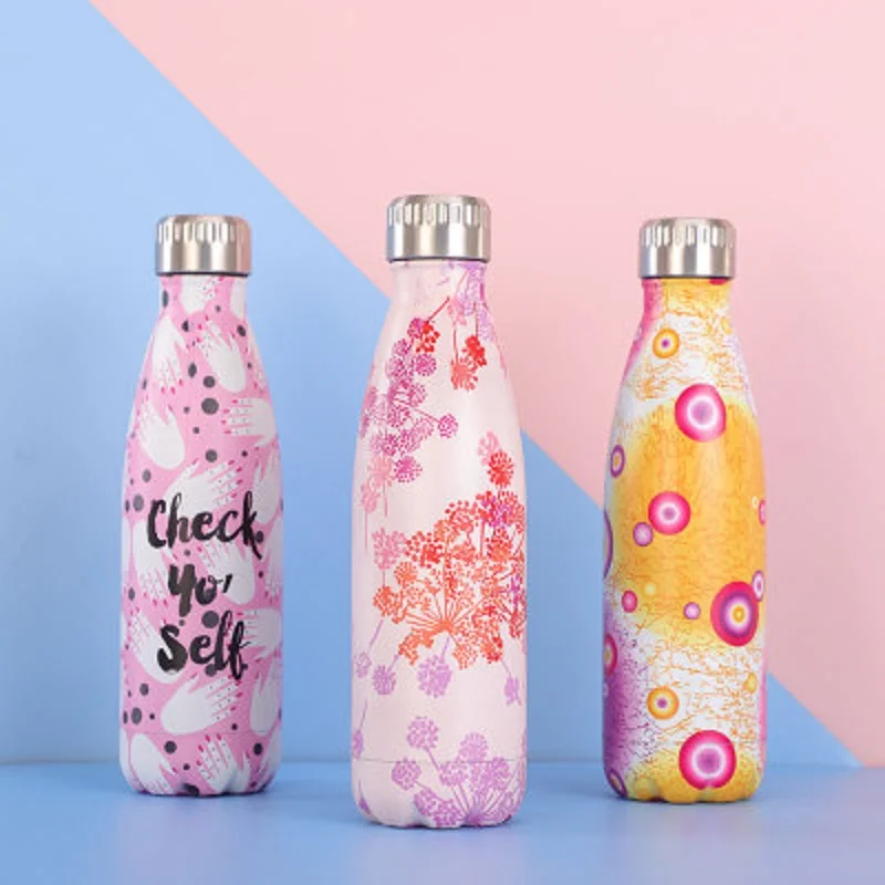 500 мл бутылка для воды из нержавеющей стали вакуумный смеситель колб Спортивная