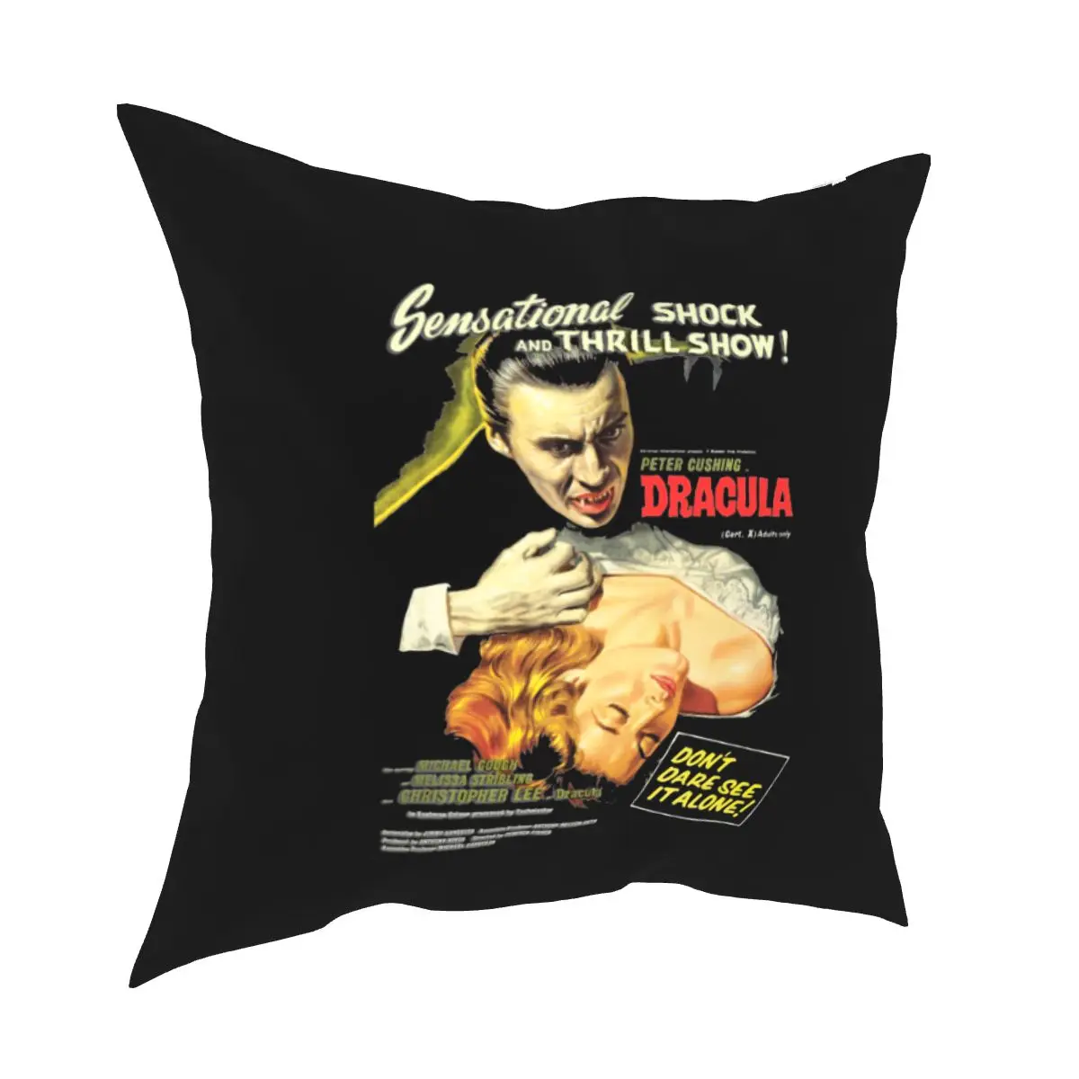 

Dracula Original Hammer Poster Kissenbezüge Bett Auto Die Mumie Horror Film Kissen Abdeckung Dekorative Wurf Kissen Fall 45*45cm