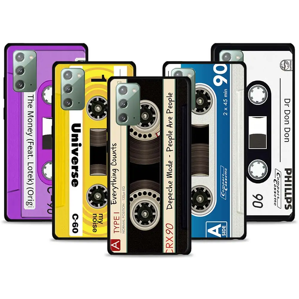 

Classical Old Cassette Tape Phone Case for Samsung M51 M31 M31s M30s M21 M11 M01 Cover for Note 20 Ultra 10Lite 10Plus 9 8 Coque