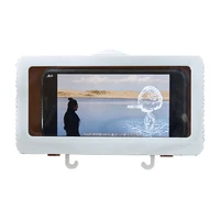 Waterproof Shower Phone Holder Box Wall-Mounted Full Coverage Mobile Phone Storage Rack Self-Adhesive Bathroom Accessories