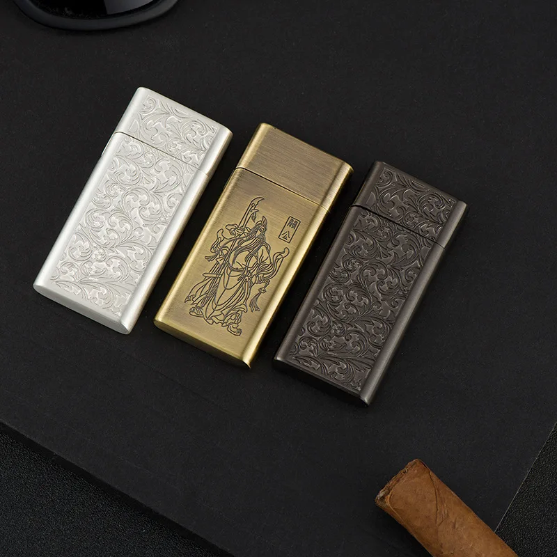 Керосиновая зажигалка ультратонкий современный минималистичный металлический