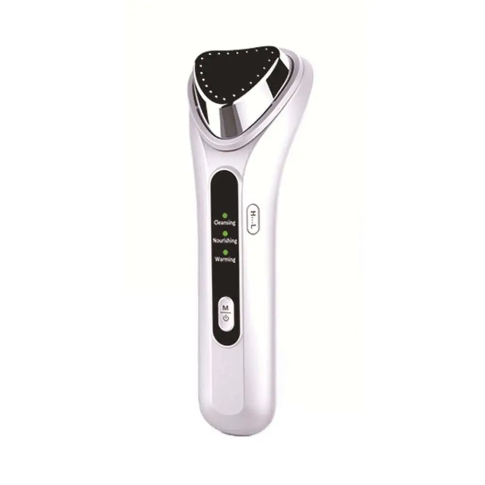 Face Cleansing Device Sonic Vibration Massage Facial Beauty Nourishing Warming Instrument Constant Temperature Hot | Красота и