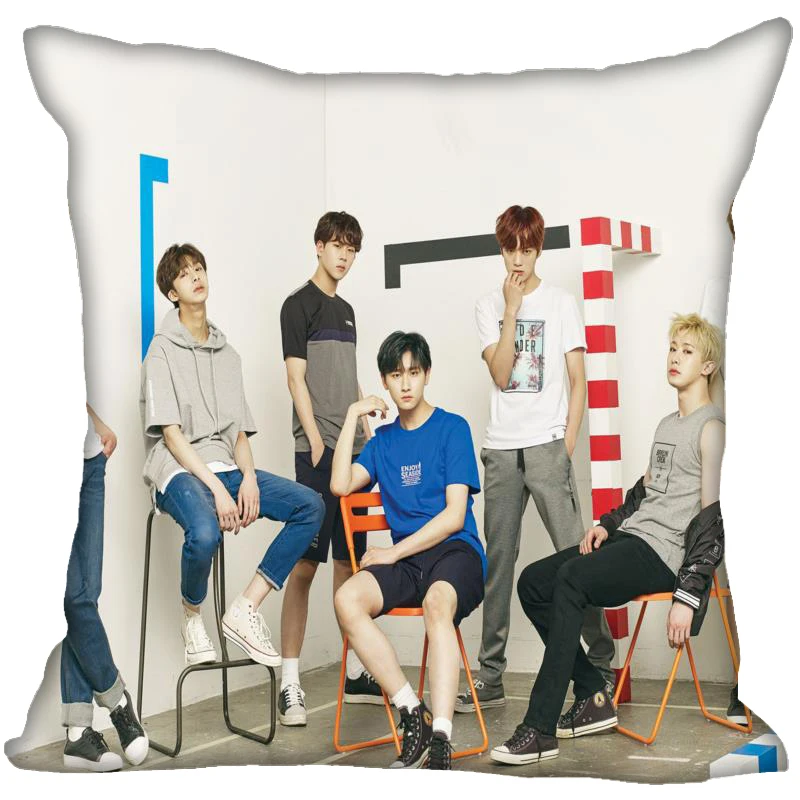 Чехол-Подушка Monsta X KPOP для дома невидимый на молнии размеры 40X40 45X45 см | Дом и сад