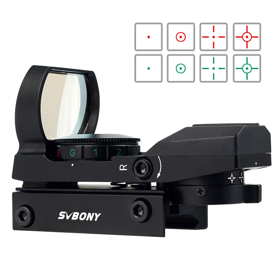SVBONY 20 мм Rail Riflescope охотничий страйкбол оптика область голографический красный точка зрения Refle x 4 сетка тактические аксессуары F9128