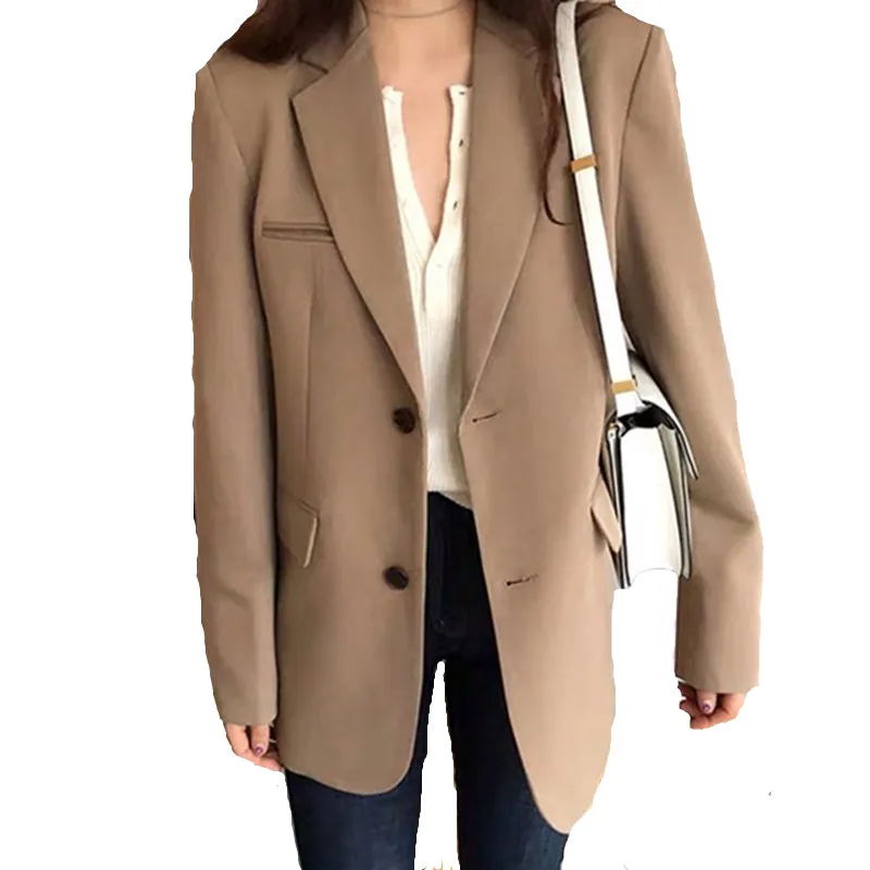 

Early spring new small suit jacket female Korean loose British style suit net red female short section