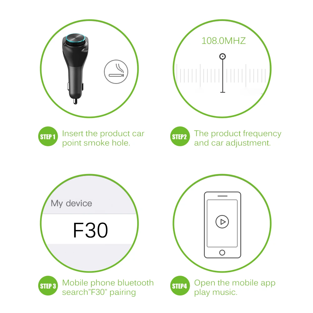 Onever fm передатчик модулятор беспроводной Bluetooth 5,0 AUX Автомобильный Mp3 плеер двойной USB зарядное устройство Handsfree ЖК-экран Автомобильный адаптер