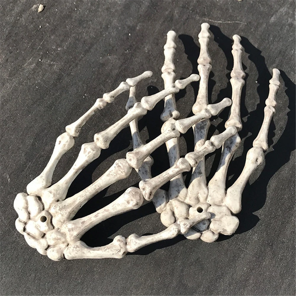 

Halloween Scary Lifelike Hand Paw Skeleton Haunted House Horror Dress Up Prank Tricky Props