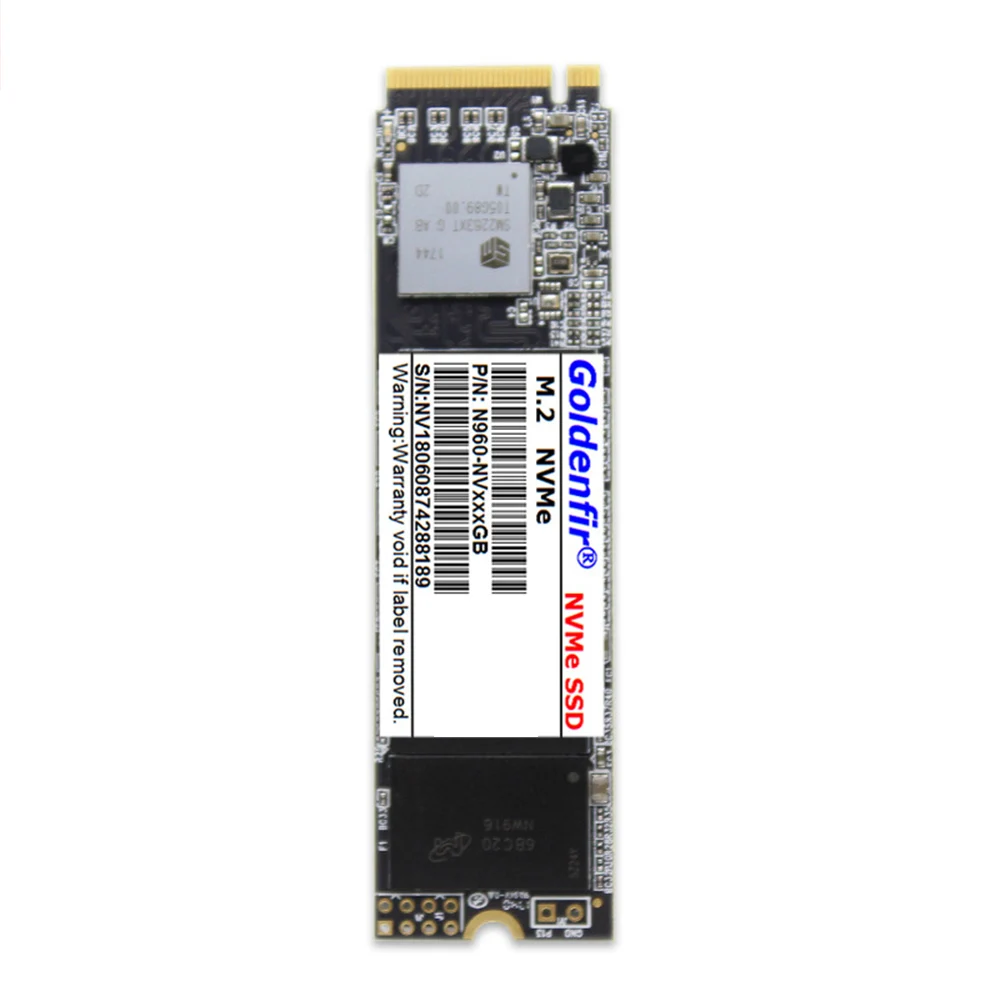 

Твердотельный накопитель Goldenfir PCIE M.2 NVME SSD 128 ГБ/256 ГБ/512 ГБ/ТБ 2280, жесткий диск для настольного компьютера, ультрабука, ноутбука