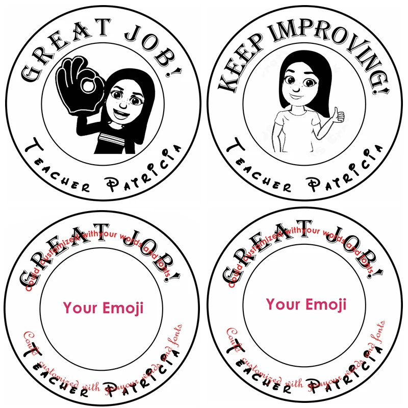 40 мм круглые профессиональные персонализированные марки персональный штамп с