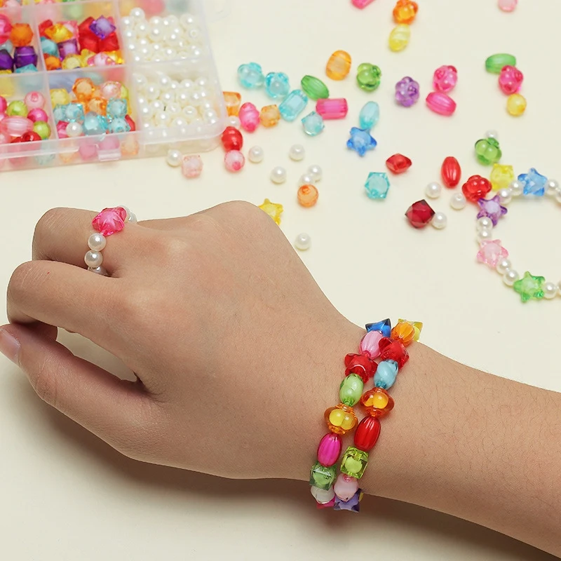 DIY Handmade Beads for Kids Mixed Color Set Necklace Bracelet Jewelry Finding | Украшения и аксессуары