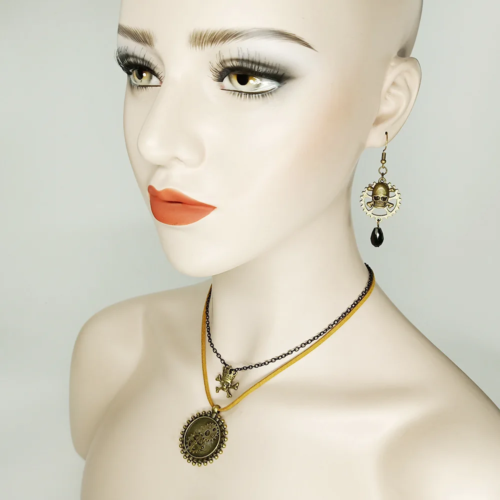 Евро-американский Ретро паровой двигатель ожерелье шестерни Хэллоуин маскарад