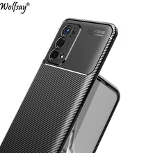 For Oppo A54 5G Case Soft Bumper Anti-knock Silicone Carbon Fiber Back Cover For Oppo A54 5G Case For Oppo A54 A 54 5G 6.5 inch