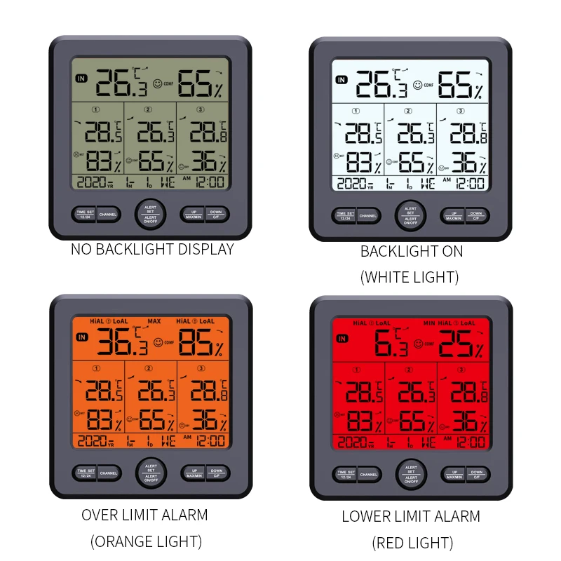 Домашняя метеостанция цифровой измеритель температуры и влажности с ЖК-дисплеем