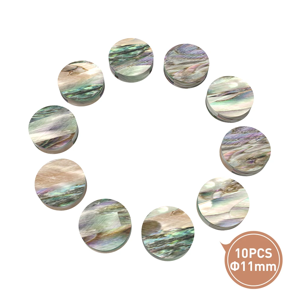 

Guitar Sound Point Sound Dot Colorful Shell 10PCS 11mm Guitar Accessories &Part New