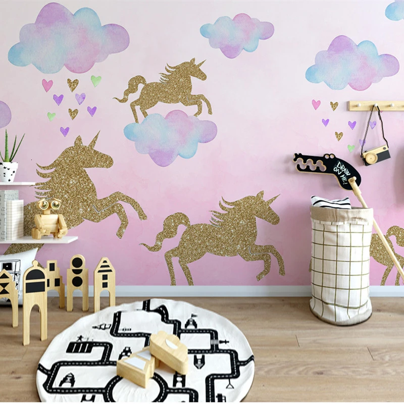 DIY Cartoon Unicorn Star Wall Sticker Room Decoration Stickers for Kids Animal Decor Vinyl Art Decals |