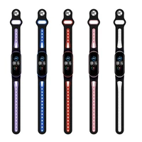 for mi band 6 5 4 3 strap silicone color matching smart watchband xiao mi 6 5 watch band bracelet smart sports fitness wrist