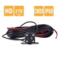 car rear view camera 170 degree wide angle night vision recording reverse parking waterproof with 4 lights for dash camera