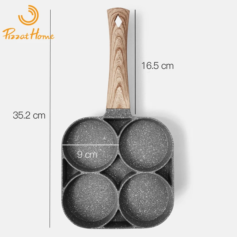 Сковорода для жарки с 4 отверстиями антипригарная сковорода яиц и бургеров