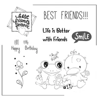 cute frog and duck clear stamps scrapbooking crafts decorate photo album embossing cards making clear stamps new
