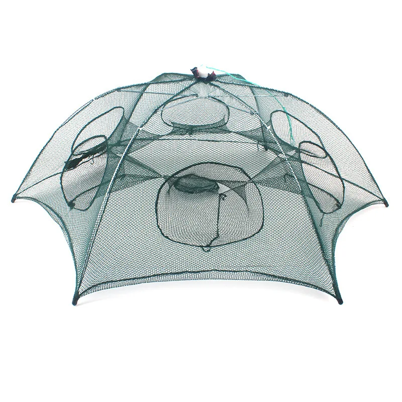 Китайская ловушка для рыбы с 6 отверстиями сетчатая клетка-краб нейлоновая сетка